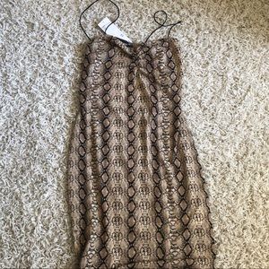 snake skin urban outfitters dress!!